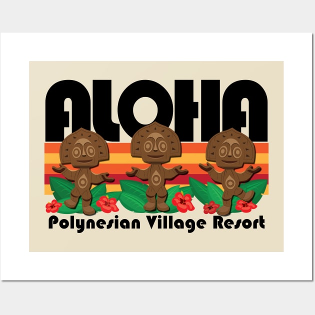 Aloha! Polynesian Village Wall Art by WearInTheWorld